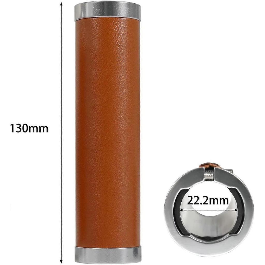 SeraphinaT Bike Handlebar Grips Double Lock on Leather Handlebar Grips for