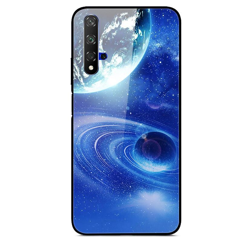 For Huawei Nova 5T Case Tempered Glass Cover 3D Cat Printing Case For Huawei Nova 5T 2019 5 T Phone Case For Huawei Nova5T Cover