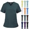 Unisex Medical Uniforms Men Women Nursing Clothes Beauty Costume Nurse Scrubs Sets Doctor Dentist Workwear Clinical Tops Pants