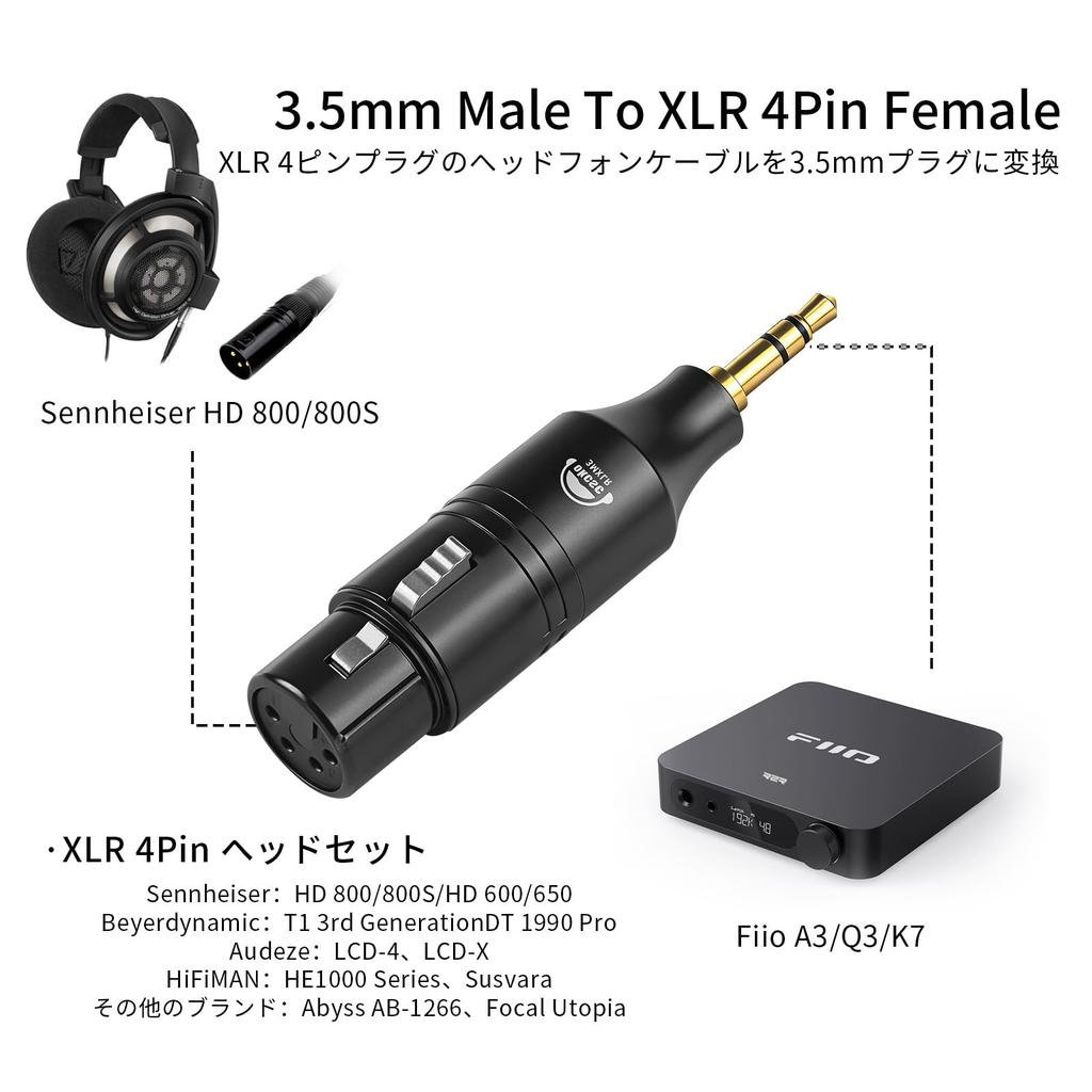 Okcsc 3.5мм Jack на XLR Преобразователь Коннектор для Преобразования Аудио в XLR Комплект Стерео на XLR Без Потерь Передача Аудио для Hi-Fi Усилителей Наушников 3.5мм