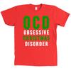 Футболка с надписью OCD Obsessive Christmas Disorder - Забавный праздничный топ - МНОГО ЦВЕТОВ