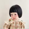 Photography Props Kids Decor Girls Toddler Neat Bang Long Straight Hair Short Bob Wig Baby Hair Wig