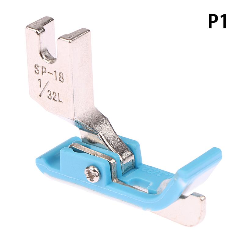 1 шт. Пластиковая лапка для пришивания края SP-18, лапка для пришивания встроенной линии, пластиковая лапка из воловьей жилы для плоской машины, швейные аксессуары