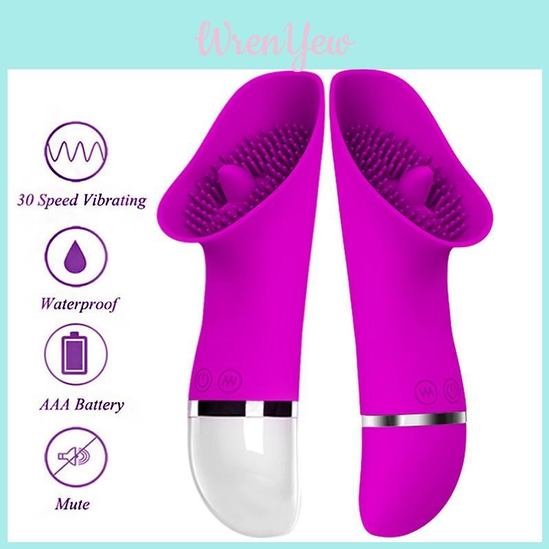 Female Toy Clit Licking Tongue Sucking Vibrator With 30 Vibration Modes
