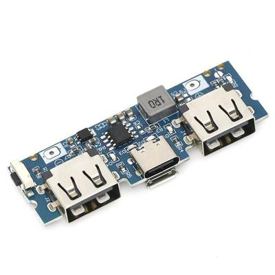 Зарядное устройство для литиевой батареи Плата Светодиод Двойной USB 5V 2.4A Micro/Type-C USB Мобильный Power Bank 18650 Зарядный модуль Схема защиты
