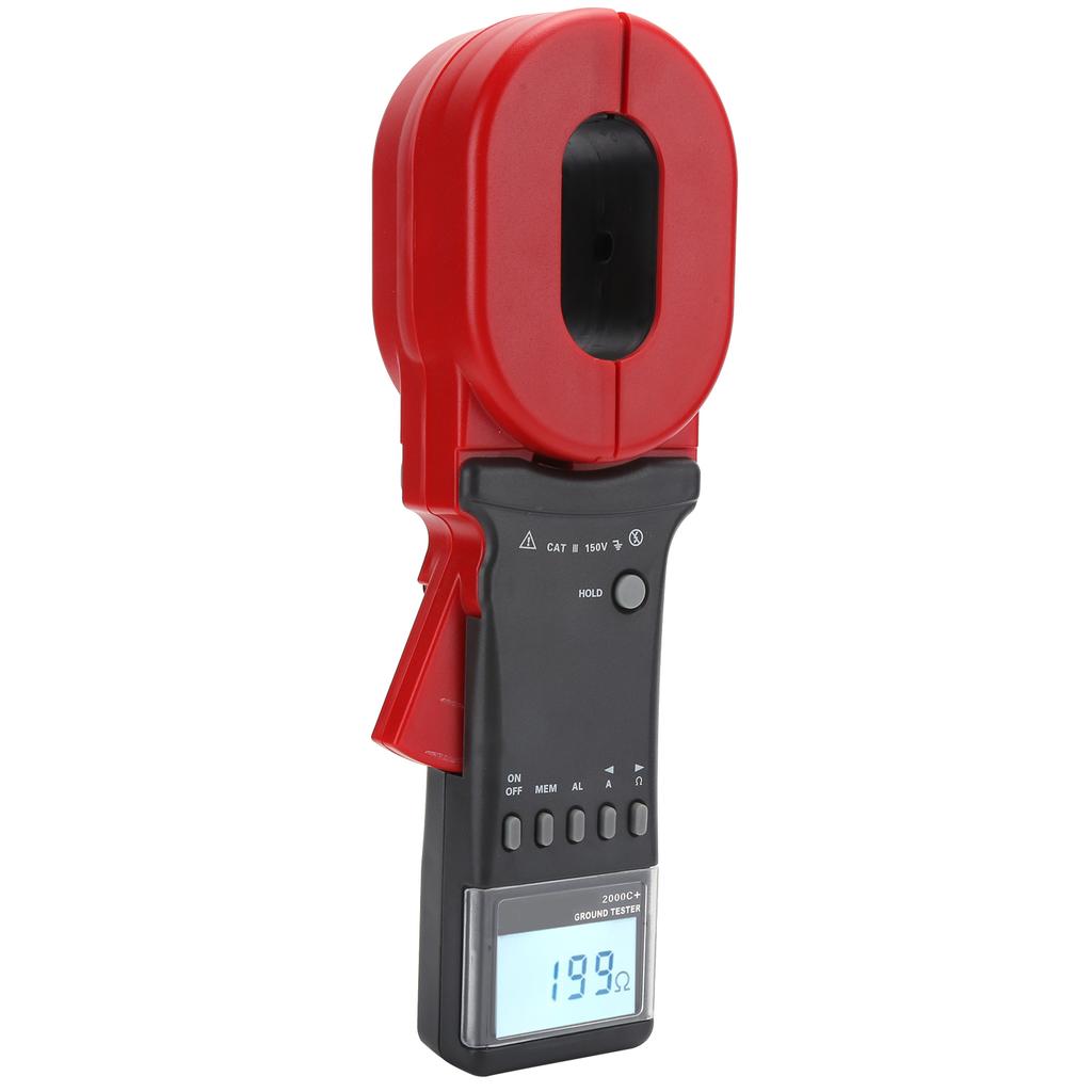 ETCR2000C+ Ground Resistance Clamp Meter Tester 0.01 1200 Ohm  0.00mA 20A for Electricity
