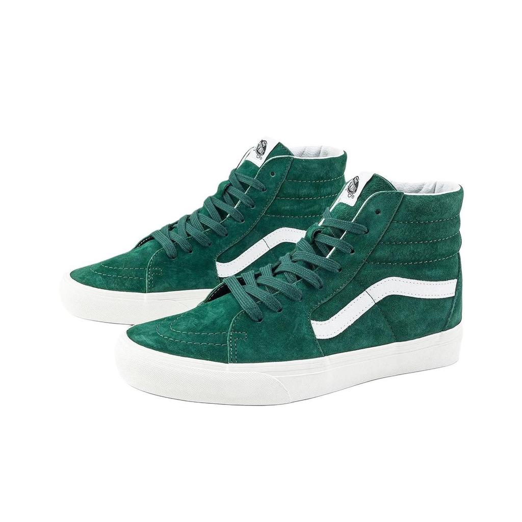Vans Sk8-Hi Мужские Зеленый Замшевый Утепленный Воротник Боковая Полоска VN000BW7EME