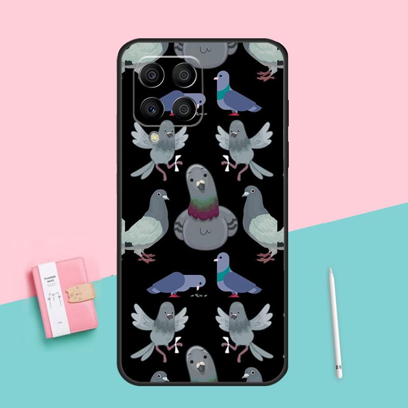 Голуби Птицы Стая Для Samsung Galaxy M53 M33 M32 M16 M06 M12 M55 M15 M35 M14 M34 M54 M11 M21 M31 M13 M52 Чехол