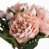 Hill Interiors Faux Peach Peony Rose