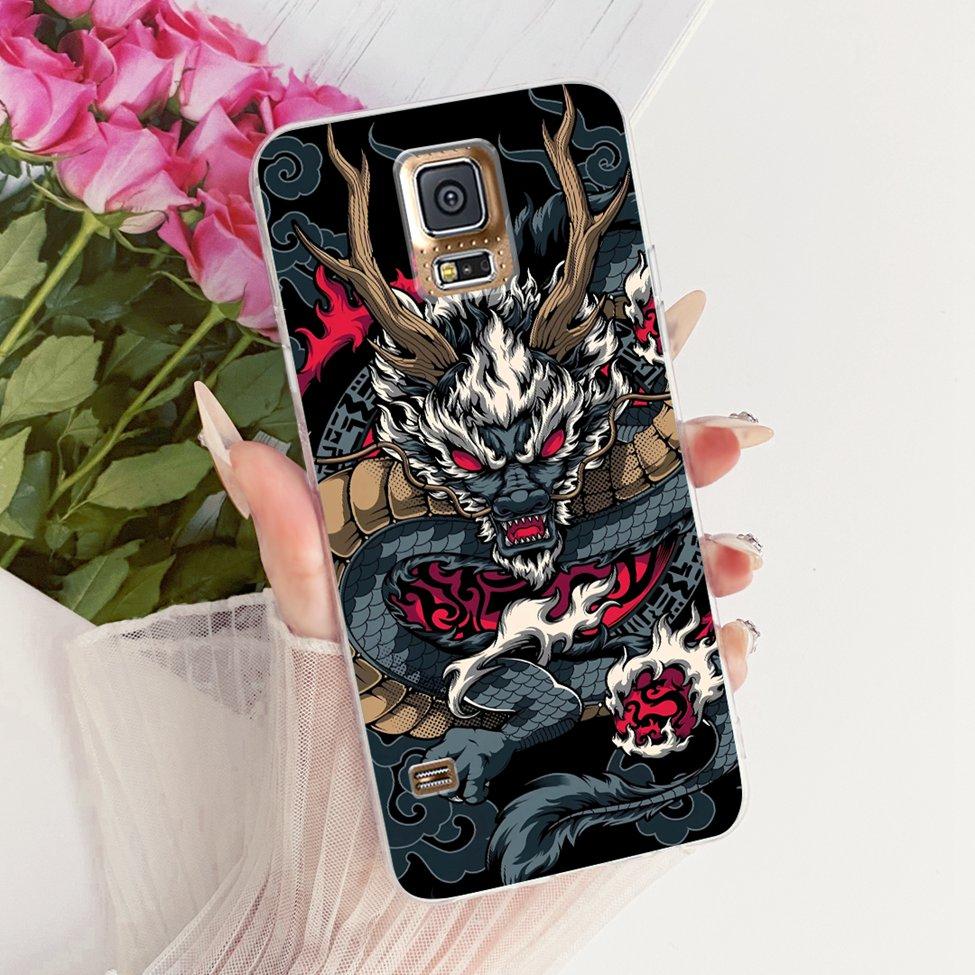 Transparent For Samsung S5 Case Fashion Butterfly Cute Cat Funny Painted Cover For Samsung Galaxy S5 SM-G900F SM-G900M Casing
