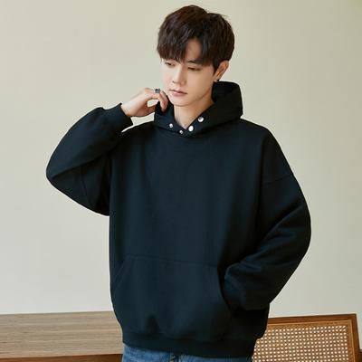 Пуловер мужской с капюшоном весна-осень подростковый повседневный свободный студенческий спортивный топ