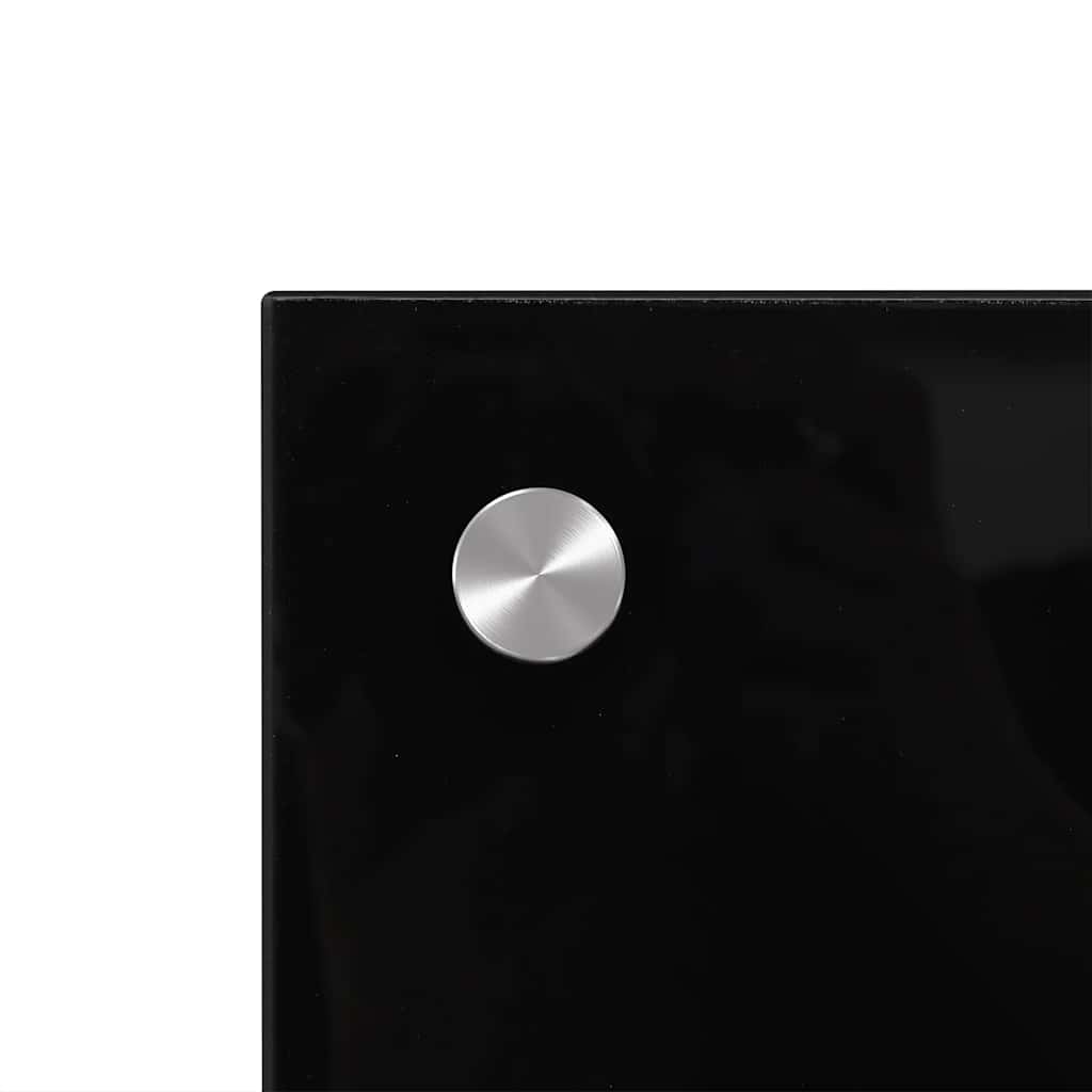 Black Kitchen Backsplash Tempered Glass 100 x 40 cm
