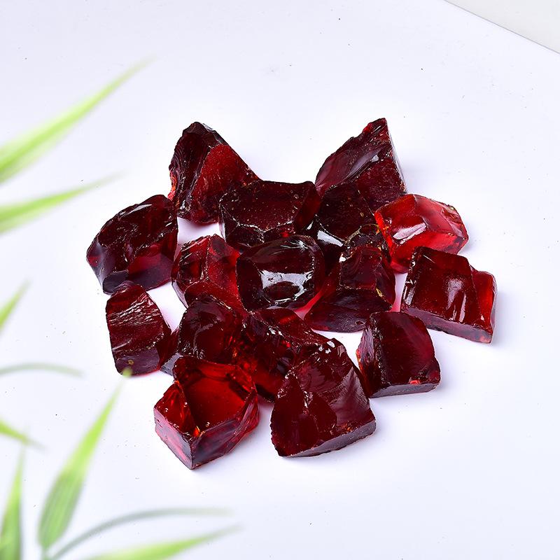 Натуральный винно-красный стеклянный диффузорный камень для ароматерапии и украшения дома