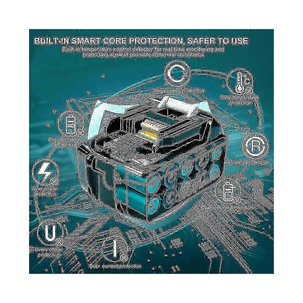 2 шт. для аккумулятора Makita 18 В 6,0 Ач LXT Li-ion Bl1850b Bl1830b Bl1860b Беспроводные