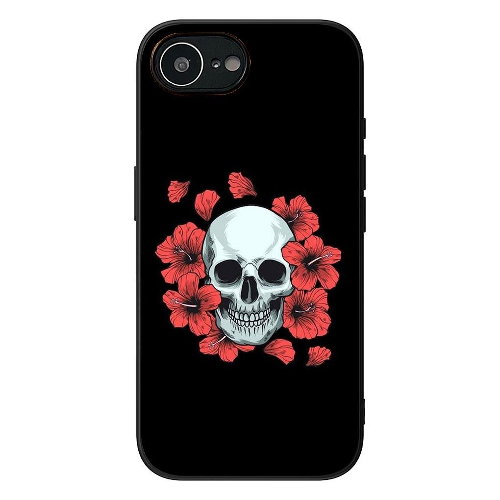 Чехол для Samsung Galaxy Note 20 9 8 S8 S10 S9 Plus A54 A33 A21S A31 M21 S10E A17 Coque Чехол для телефона Цветочный дизайн Череп Цветок Роза