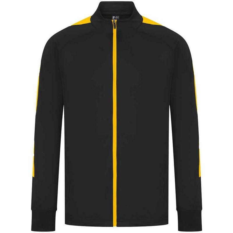 Finden & Hales Мужской трикотажный спортивный костюм с контрастной вставкой