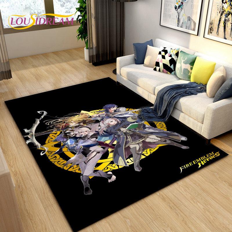 Game Gamer Fire Emblem Series Area Rug,Carpet Rug for Living Room Bedroom Sofa Doormat Decoration, Kids Play Non-slip Floor Mat