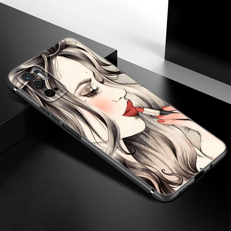 Чехол для телефона Girl Princess Love для Xiaomi Redmi Note 7 8 9 10 Lite 11 11E 11T 12 Pro 11S 4G 10T 5G 8T 9S 10S, мягкий черный чехол из ТПУ