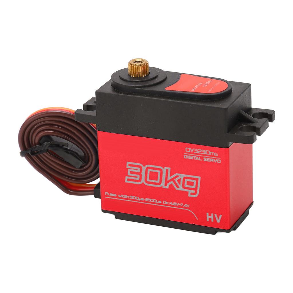 RC Сервопривод 30 кг Быстрый отклик Алюминиевый сплав 180 градусов Водонепроницаемый Цифровой сервопривод с металлическим рычагом для