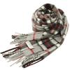 Lochcarron Cashmere Tartan Check Scarf Made In UK 100% (Grey Thompson) Scotland,