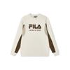 Color Block Letter American Style Logo Print Casual Pullover Sweatshirt Men Sweatshirt Stone-Milk F11M419204F-IV