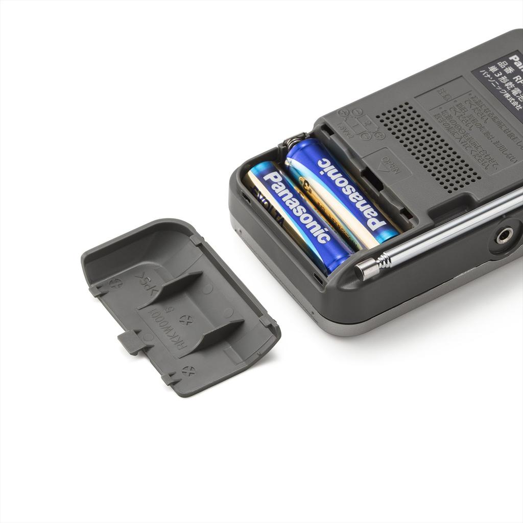 Двухдиапазонный приемник Panasonic FM/AM (Серебряный) РФ-П55-С