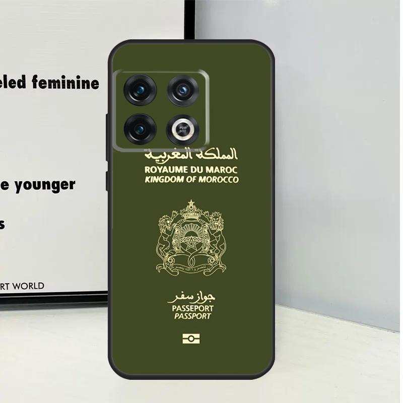 Morocco Flag Passport For OnePlus Nord CE 5 2 3 4 Lite N20 N30 Case For OnePlus 15 13 12 11 10 Pro 10T 12R 13R 13T