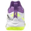 Mizuno Кроссовки Wave Claw Neo 3 Wide White Neo Lime Lavender унисекс 71GA247312