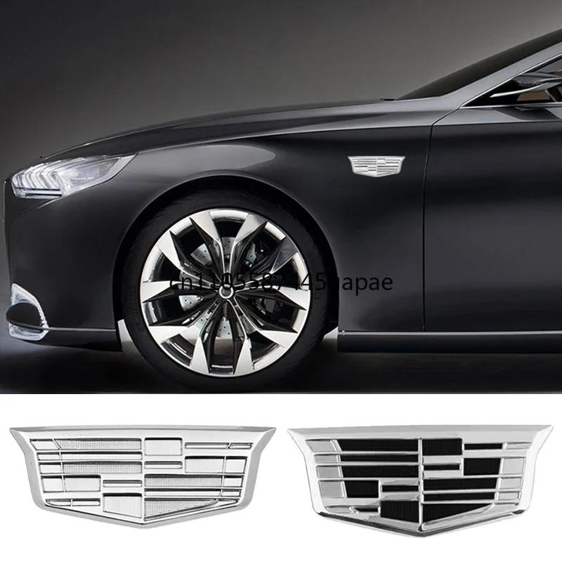 Metal Chrome Car Side Body Emblem for Cadillac STS CT5 CT6 BLS Escalade ATS CTS SRX XTS STS DTS XT5 Rear Trunk Decorative Badge