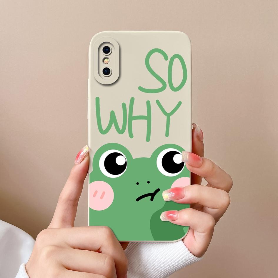Милый чехол с рисунком лягушки-кролика для Apple iPhone 13 14 15 Pro Max 13 Mini 15 Plus X XS Max XR, задняя крышка, противоударный мягкий силиконовый бампер для iPhone Shell