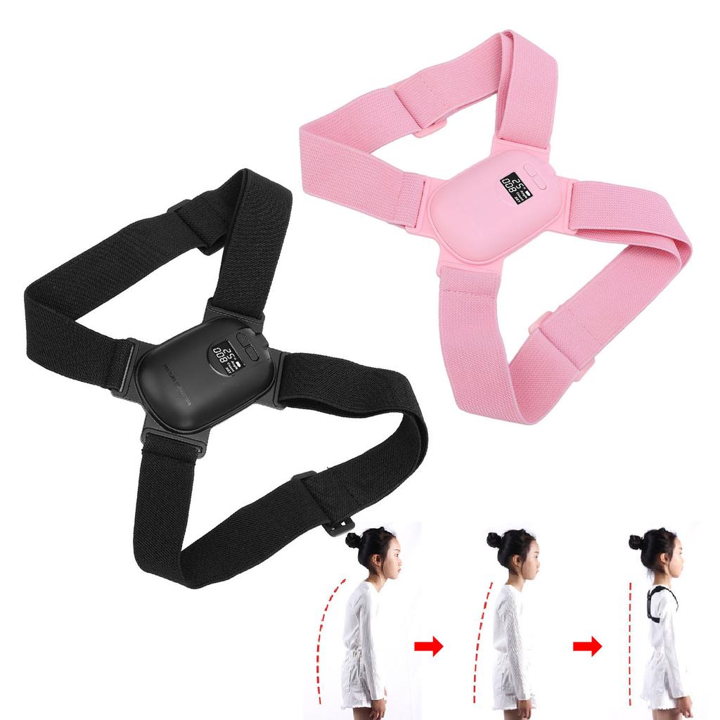 Умный корректор осанки с цифровым экраном, напоминанием о вибрации, регулируемый, антигорбный, интеллектуальный 