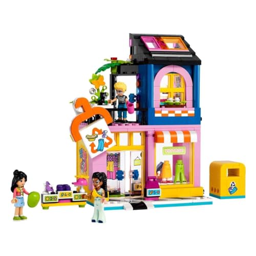 Игрушка LEGO Friends Винтажный модный бутик - Подарок на день рождения, Конструктор, Развивающая игрушка для девочек и мальчиков, Возраст 6, 7, 8, 9 лет, Ролевая игра, Роль