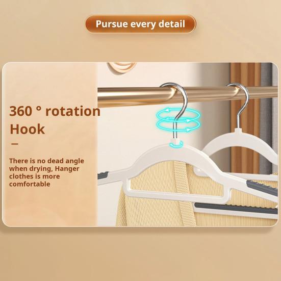 10 шт. вешалка для одежды противоскользящая утолщенная вращающаяся гладкая защита от царапин бесшовная выдерживает большую нагрузку из нержавеющей стали без деформации влажная сухая вешалки двойного назначения