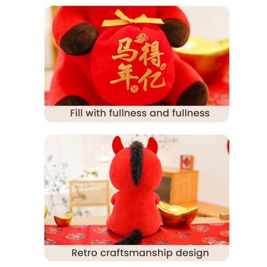 2026 Year of The Horse Stuffed Animal Plush Doll Chinese New
