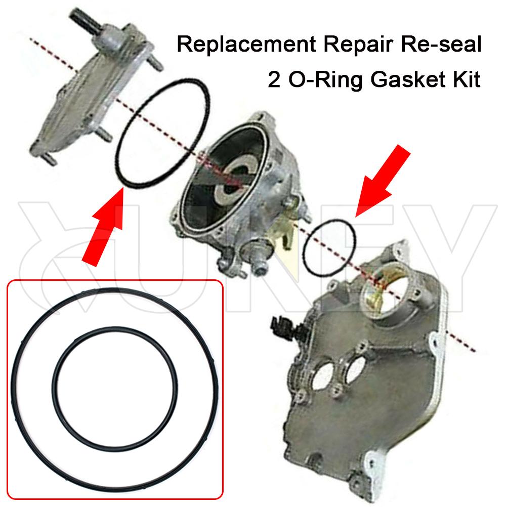 2PCS For BMW 1 3 5 7 Series X1 X5 Z4 318i 320i 520li 120i N42 N46 N62 N73 Black Rubber Vacuum Pump Seal Kit Gasket 11668626471