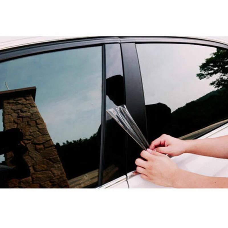 6 шт. Глянцевая черная наклейка для Toyota Fortuner/SW4 2016-2023 Стойки оконных стоек дверей автомобиля Отделка для монтажа оконных дверей Аксессуары