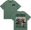 Rock Band Los Parras Tour 2025 Graphic T Shirts Unisex Women Fashion Hip Hop Streetwear Tshirt 100 Cotton Loose Oversized T Shirt