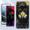 DJ Man противогаз черный силиконовый чехол для телефона Samsung Galaxy S23 S21 S20 FE S24 S22 Ultra S10E S10 S9 S8 Plus