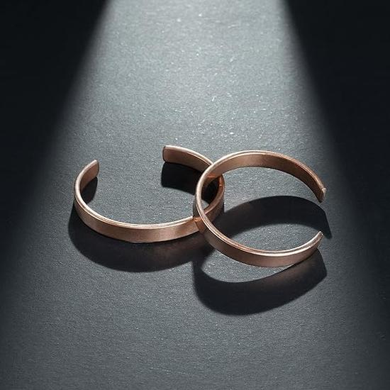 Медный браслет HindCraft для мужчин и женщин - Дизайнерская када - Идеальный подарок - Регулируемый браслет - Ювелирное изделие