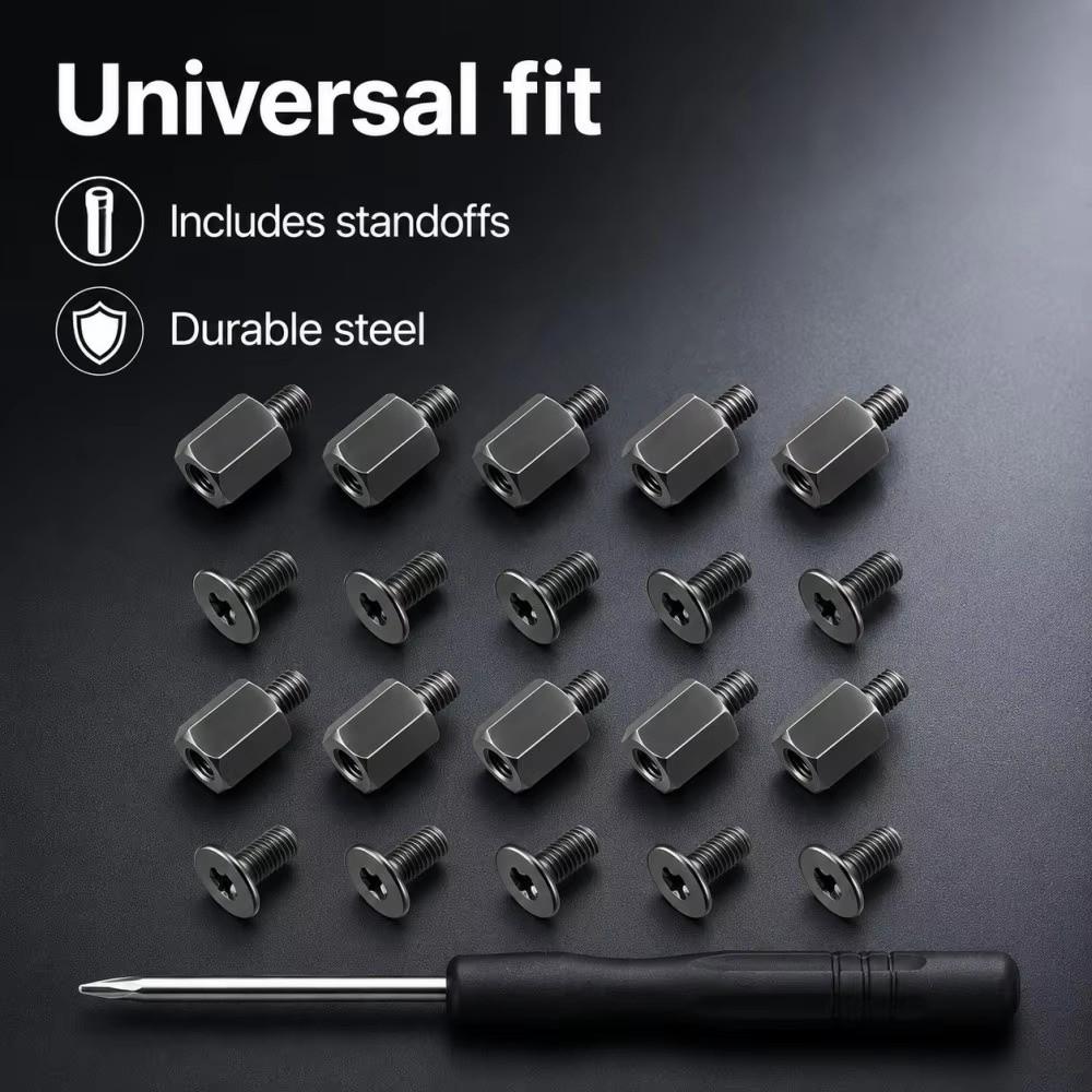 Hex Standoffs M.2 SSD Screws Metal SSD Mounting Kit New Motherboard Standoff Screws for Laptop