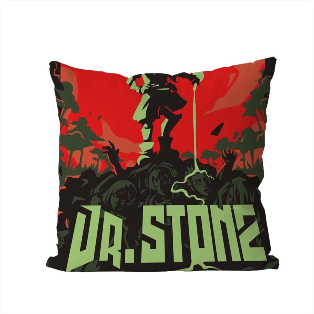 Anime DrSSTONE Pillow Case For Car Sofa Decorative Home Doublesided Print Plush Square Throw Pillow Cushion Cover