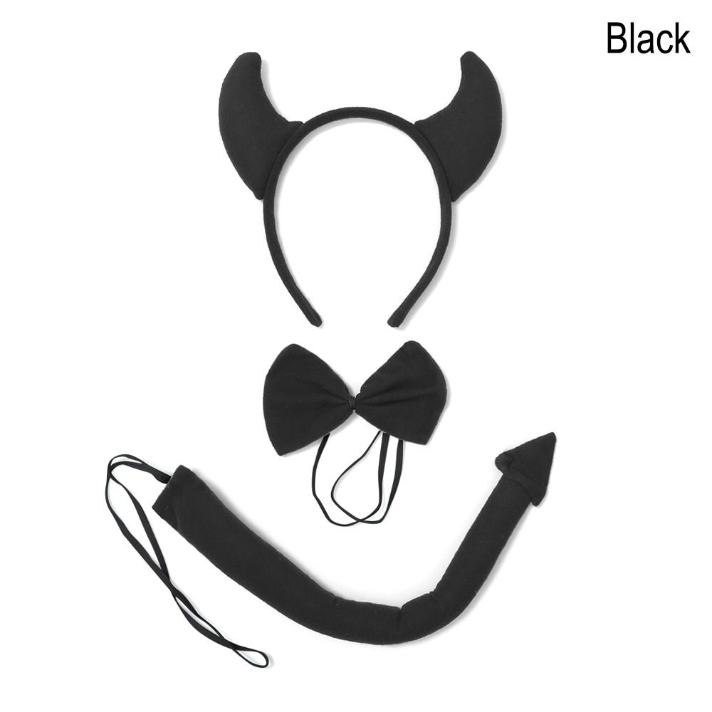 Костюм для костюмированной вечеринки «Демон», комплект костюмов для косплея «Хвост дьявола» + галстук-бабочка для украшений на Хэллоуин