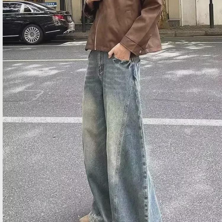 Джинсы прямого кроя для мальчиков 2024 года — модные повседневные брюки Scimitar на весну и осень