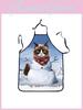 Waterproof Christmas Cartoon Apron Home Cooking Party Activities Kitchen Supplie