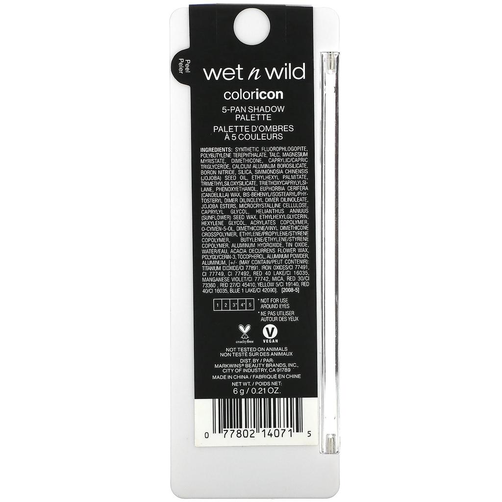 Color Icon, 5-Color Eyeshadow Palette, 1114071 Camo-Plant, 6G(0.21Oz)