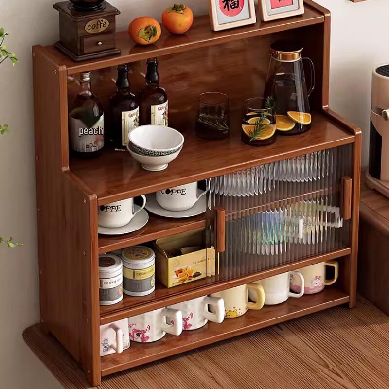 Современный настольный шкаф для хранения с раздвижной стеклянной дверцей