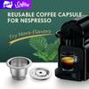 [NESC01] Reusable Coffee Capsule Pods Filter Refillable Stainless Steel Espresso Crema for Nespresso Machine Hibrew Inissia,Lattissima