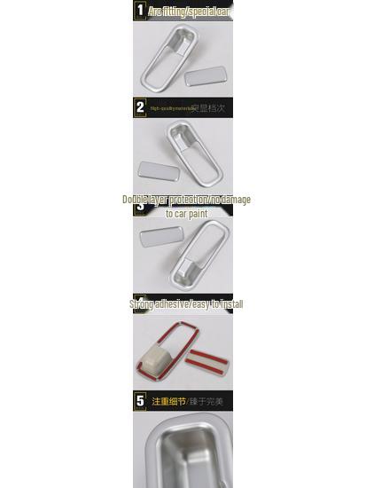 Декоративные наклейки с пайетками для рамок и ручек бардачка и вещевого ящика 18 моделей GL6