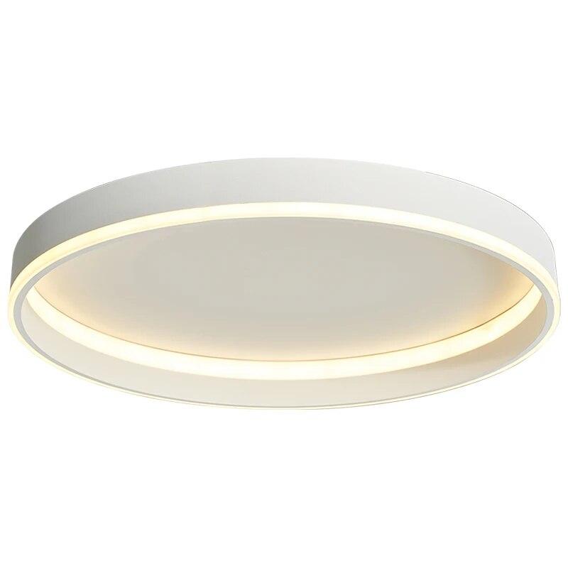 Простые круглые светодиодные потолочные светильники для спальни, современный домашний декор, лампа в скандинавском стиле, лампа для гостиной, минималистичная лампа для исследования комнаты