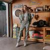 Reebok Куртки Женские Серые Стойка Умеренные Другие IC0189